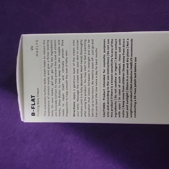 2 BOTTLE BUNDLE 1 x NIB, 1 sampled MAELYS Be Flat Firming Belly Cream - Picture 7 of 8